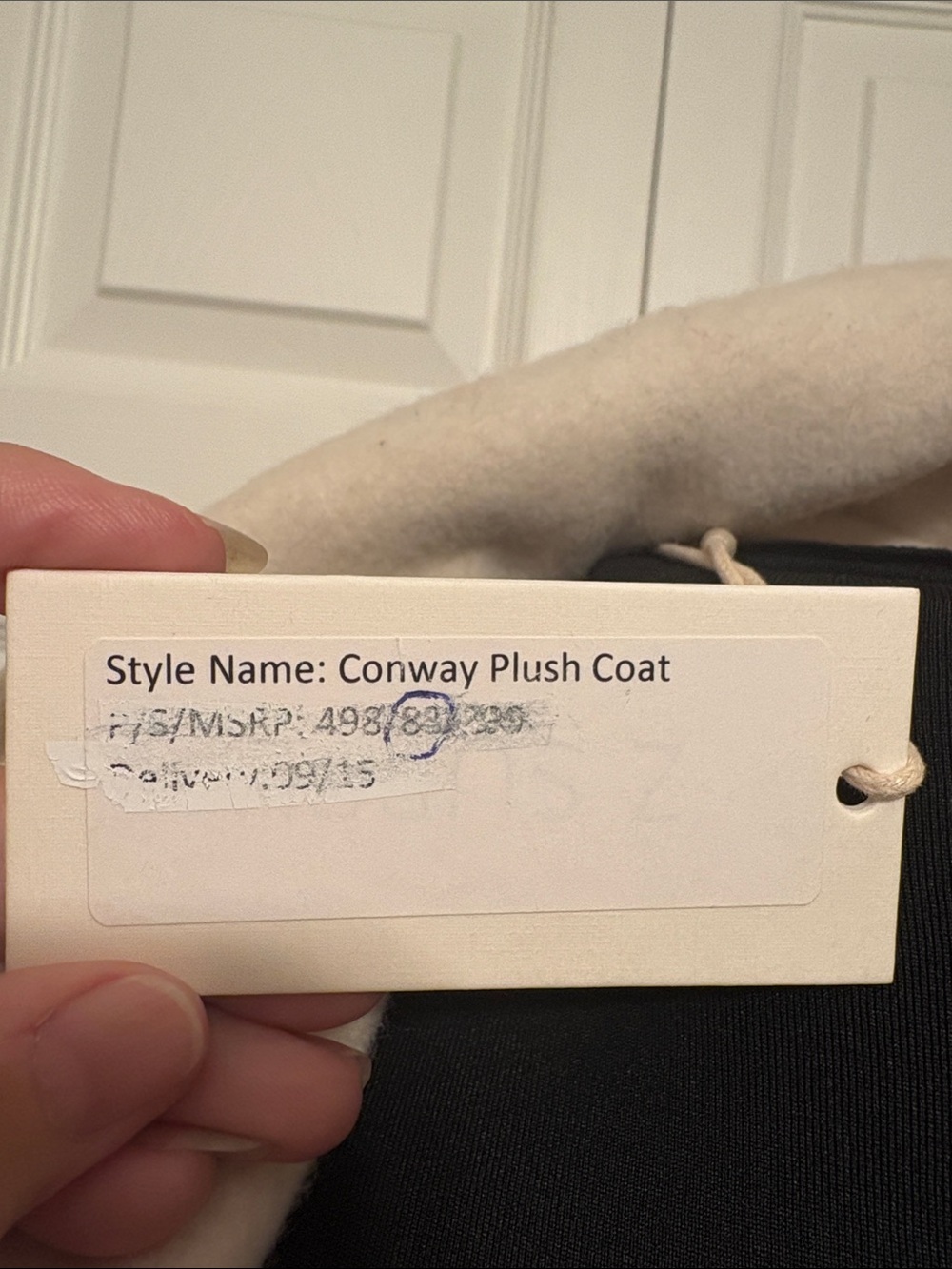 NWT Z Supply Conway Plush Coat Sea Salt White Midi Long Jacket Size Small. - Picture 9 of 12
